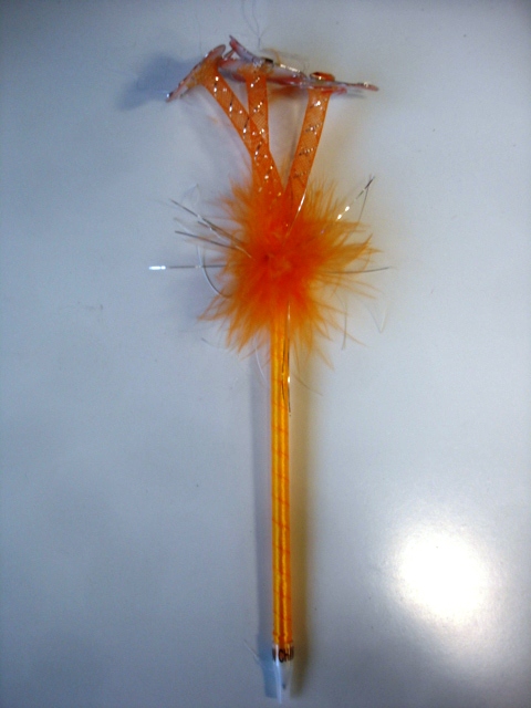 orange butterfly pen